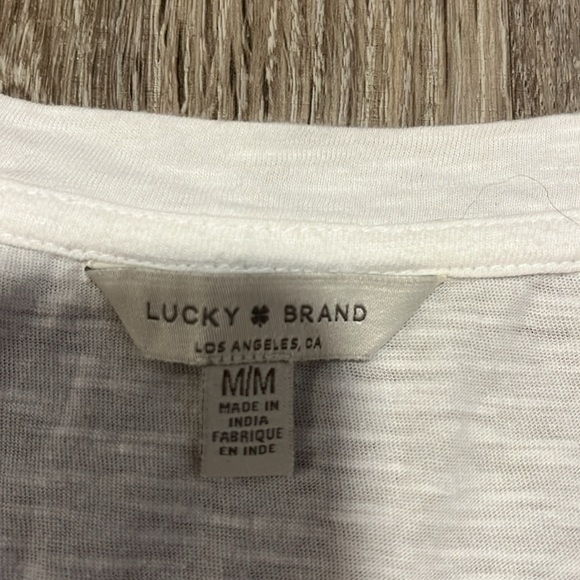 Lucky Brand Daisy Embroidered T-Shirt - Picture 10 of 11